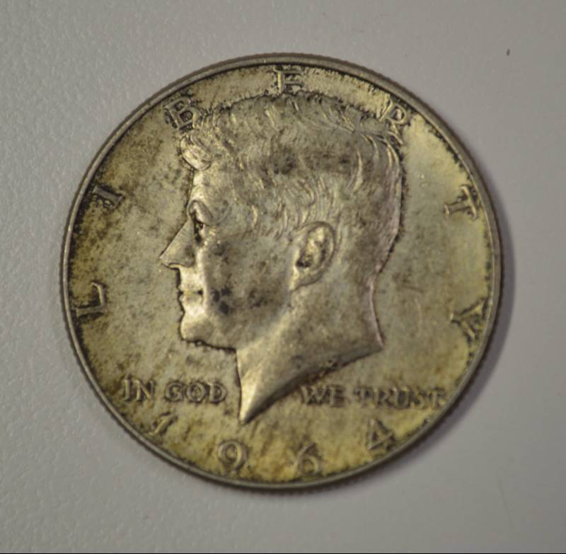 lot 3115 image: 1964 Kennedy silver half dollar