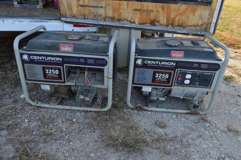 lot 3170 image: 2 centurion generators for parts - both missing parts