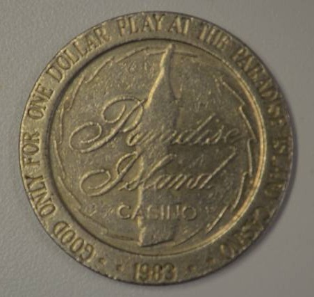 lot 3156 image: 1983 Paradise Island casino token