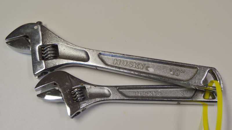 lot 3192 image: Lot of two Husky Adjustable Wrenches 8 and 10