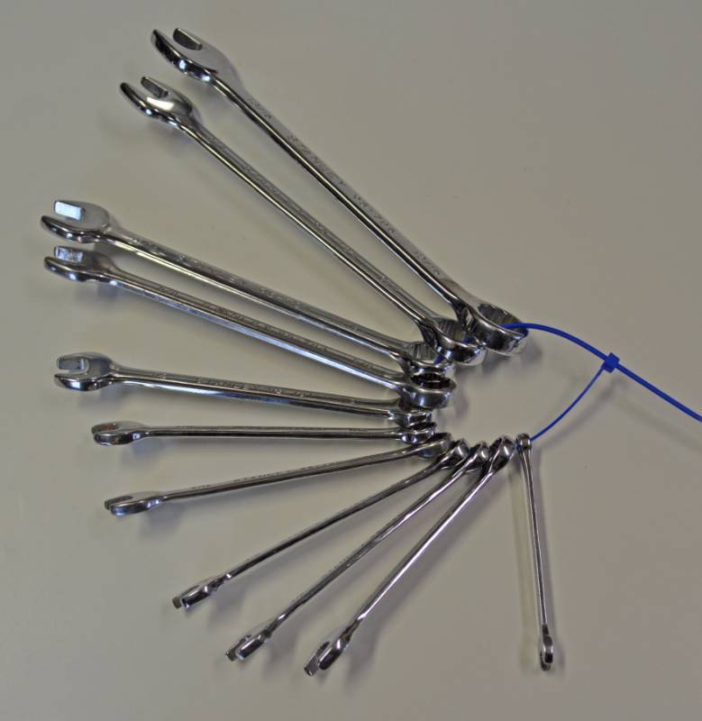 lot 3193 image: Group of 11 Stanley Combination Wrenches