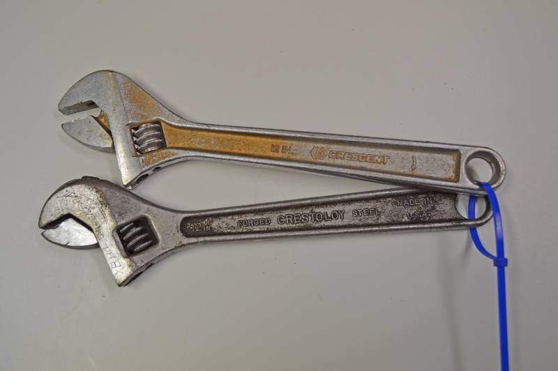 lot 3195 image: Lot of 2 12 Crescent Wrenches - Handy to have around