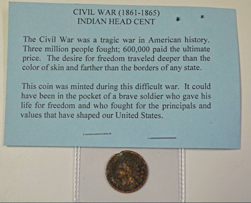 lot 3237 image: 1865 Civil War Indian Head Cent - Great for Collectors