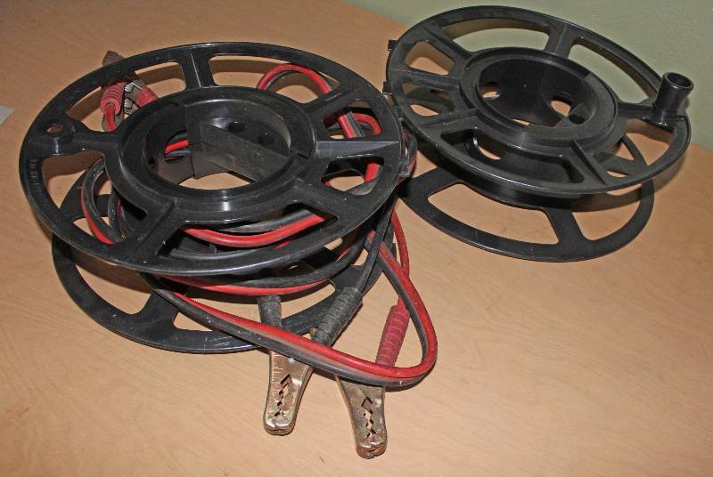 lot 8512 image: Set of Jumper Cables and Cord Winders