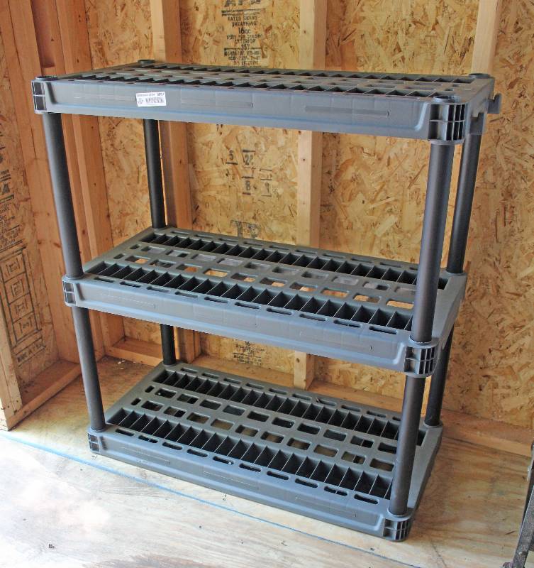 lot 8880 image: Plastic Shelf Unit