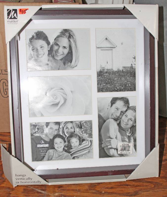 lot 8537 image: Collage Photo Frame - Hold 5, 4 by 6 photos