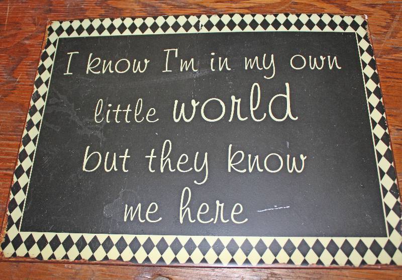 lot 8539 image: Own Little World Metal Wall Dcor