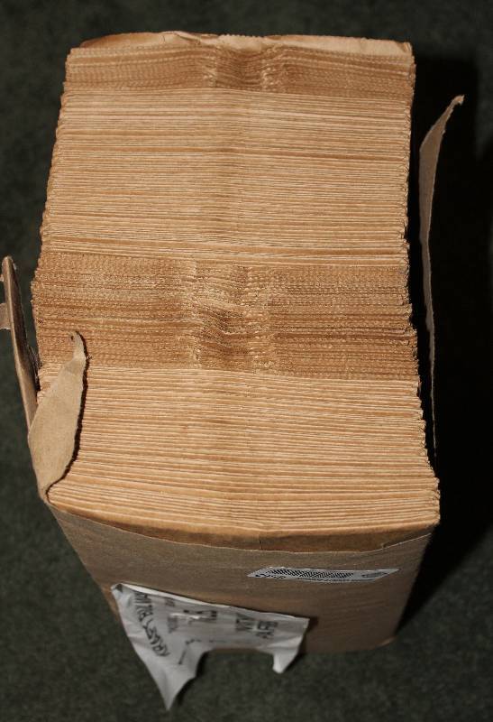 lot 8562 image: Brown Paper Craft Bags - 10lb. Capacity - Package of 1,000 bottom measures 6.5 x 8.5