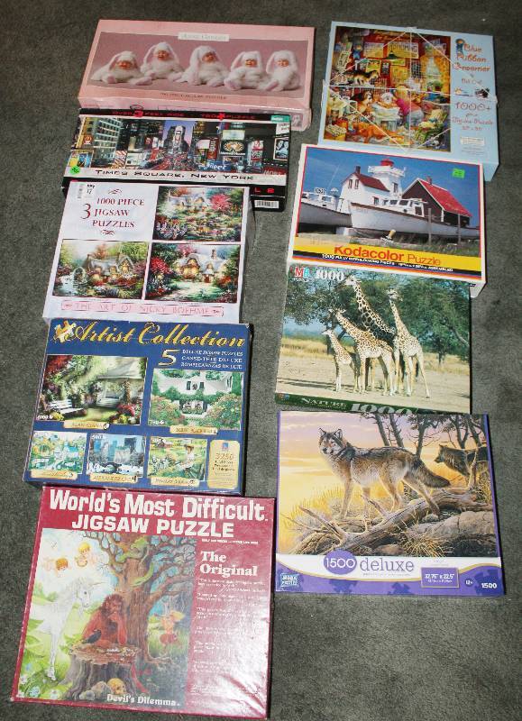 lot 8564 image: Lot of 9 Puzzles - FUN