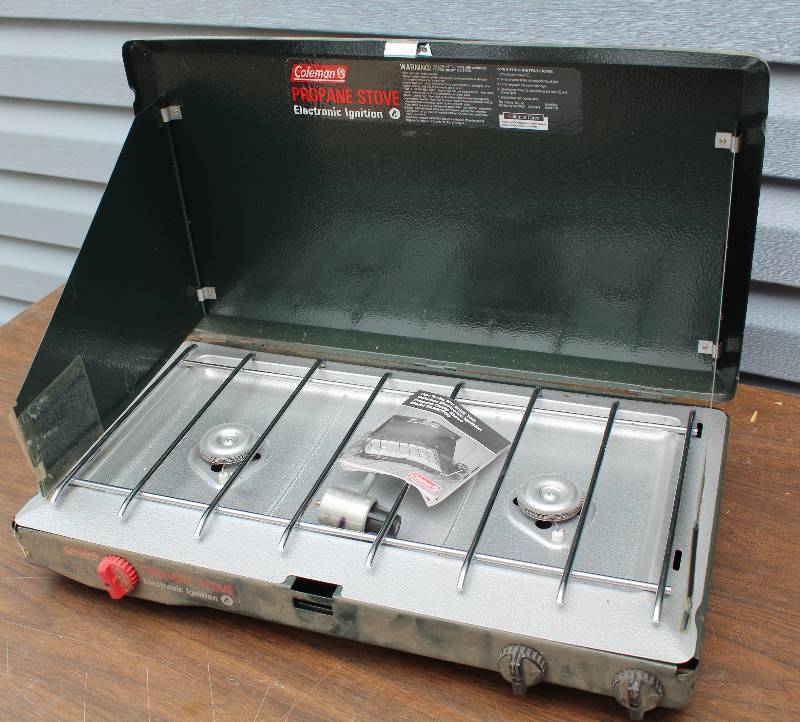 lot 8717 image: Coleman Propane Stove with Electronic Ignition