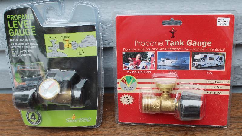 lot 8719 image: Lot of 2 Propane Tank Gauges - Great for Camping (no valve)