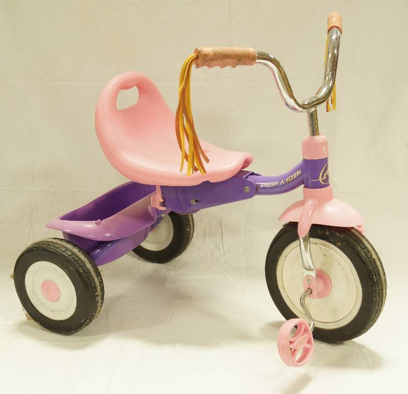 purple radio flyer tricycle