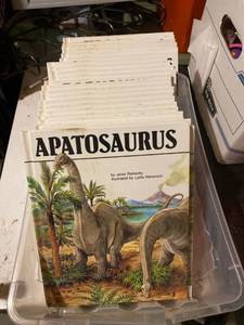 lot 50 image: Lot of 26 Hard cover Dinosaur books
