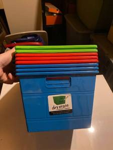 lot 55 image: (8) Dry Erase baskets