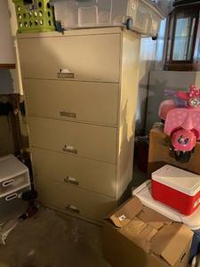 lot 70 image: Lateral File Cabinet 5-Drawer Home Office Shop Business Work Storage