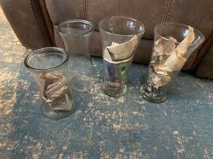 lot 71 image: Lot of (4) large Flower Vases