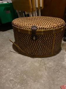 lot 94 image: Vintage Bamboo Basket