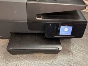 lot 122 image: HP Officejet Pro 6830 Print fax scan copy web- powers on