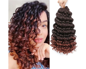 lot 7429045 image: Ocean Wave Crochet Hair 8 Inch T350 Deep Wave Crochet Hair for Women 8 Packs Curly Crochet Hair Ocean Deep Wave Crochet Hair (8 Inch (Pack of 8), T350)