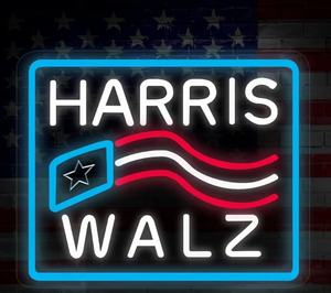 lot 7429046 image: Lumoonosity Harris Walz Neon Sign - Harris Walz 2024 Yard Sign for USB Powered with OnOff Switch - Kamala Harris American Presidential Election LED Neon Light for Supporters, Home and Rallies