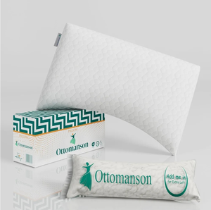 lot 7429061 image: (117) Ottomanson Pillow, 29 x 19, White A