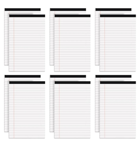 lot 7429125 image: Legal Pads 6-Pack White Paper