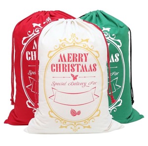 lot 7429157 image: Uguisu 27.5  19.7 inch Large Christmas Gift Bags, Christmas Bag Decoration, Gift Storage Bags, Burlap Drawstring Christmas Bags, Personalised Gift Bags. (3 pcs)