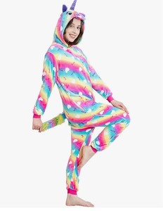 lot 7429166 image: Adult Onesie Unicorn Pajamas for Women Adult Christmas Halloween Cosplay Costume Sleepwear