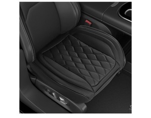 lot 7429177 image: Luxury Faux Leather Car Seat Cover Front Bottom Seat Cushion Cover, Anti-Slip and Wrap Around The Bottom, Universal Fit for Most Cars, Black Car Interior Accessories - 2 Pieces