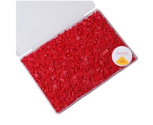 lot 7429184 image: 3000pcs Red and Pink Clay Beads Bracelet Making Kit, 6mm Flat Round Polymer Clay Beads Spacer Heishi Beads for Jewelry Making Earring Necklace