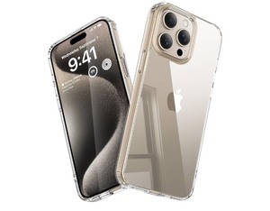 lot 7429191 image: SUCGLES for iPhone 15 Pro Case Clear, Shockproof Military Grade Protection, Yellowing Resistant, Slim Transparent with Airbags Protective Thin Phone Cover, 6.1in (Clear)