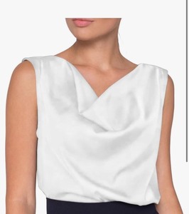 lot 7429193 image: Women Silk Satin Tank Tops 2024 Dressy Cowl Neck Camisole Blouse Casual Sleeveless Cami Summer Tanks Shirt XL