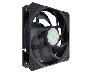 lot 7429198 image: Cooler Master SickleFlow 120 V2 All-Black Square Frame Fan, Air Balance Curve Blade, Sealed Bearing, 120mm PWM Control for Computer Case & Liquid Radiator