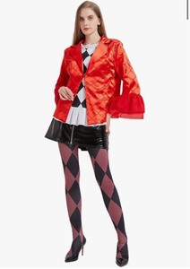 lot 7429212 image: Red Outfit Jacket Top Skirt Full Set For Women Halloween Cosplay Gaga Style 2024 Movies Costume LARGE