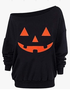 lot 7429243 image: Roshop Womens Loose Baggy Off Shoulder Cute Holiday Long Sleeve Sweatshirt Tops SLIGHTLY DIFFERENT THAN PHOTO