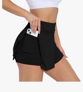 lot 7429244 image: YOAKUKA Tennis Skirts Women��s High Waisted Golf Shorts Athletic Flowy Layered Running Skorts with Pockets MEDIUM