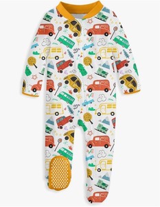 lot 7429249 image: uideazone Baby Girls Footed Pajamas Zip-Front One-Piece Sleeper Non-Slip Footie Cute Pattern Jumpsuit PJs 0-12 Month