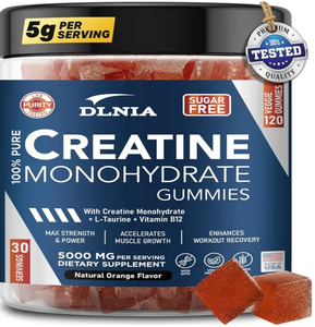 lot 7429276 image: Creatine Monohydrate Gummies 5000mg for Men & Women, Chewables Creatine Monohydrate for Muscle Strength, Energy Boost, Pre-Workout Supplement(120 Count)- Mixed Berries Flavour