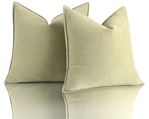 lot 7429327 image: Annas Whimsy Sage Green Pillow Covers 20x20 in Accent Neutral Pillow Covers Set of 2 Chenille Soft Throw Pillow Covers Decorative Throw Pillows for Couch Bed Farmhouse Living Room Home Pillow Case