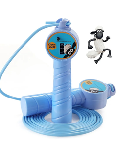 lot 7429334 image: Jump Rope for Kids, 8.7ft Adjustable Shaun the Sheep Jumping Rope with Counter and Slip-proof Handle for Boys and Girls Fitness Outdoor Exercise Skipping Rope Pink
