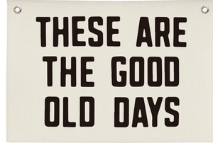 lot 7429355 image: Kid Room Decor These Are The Good Old Days Canvas Banner,Banners for Room,Nursery Decor Inspirational Wall Decor Motivational Posters for Dorm Wall Decor Living Room Banner 30x20 Inch