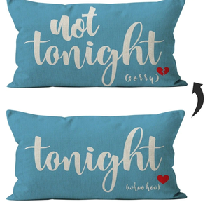 lot 7429369 image: Mancheng-zi Bridal Shower Gifts,12x20 Pillow Cover,Bachelorette Gifts for Bride,Bridal Shower Gifts,Wedding Gifts,Bridal Shower Gifts for Bride to be,Funny Throw Pillows for Bedroom (Blue)