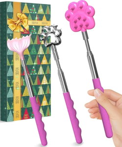 lot 7429375 image: Back Scratcher Metal Extendable Metal Scratchers - Back Massage Gifts for Adults Christmas Stocking Stuffers Gifts for Men Women Cool Items Tools Ideas Gadgets Wife Kids Elderly White Elephant