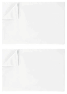 lot 7429395 image: Ghooss Twin Size Flat Sheet Only-1500 Series Luxury Brushed Microfiber Bed Top Sheet,Wrinkle, Fade Resistant-2 Pack-White