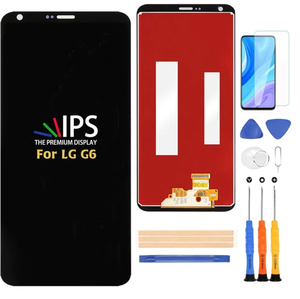 lot 7429450 image: Compatible with LG G6 Screen Replacement, for LG G6 H870 H871 H872 LS993 VS998 VS988 US997 LCD Display Touch Screen Digitizer Assembly Parts,with Screen ProtectorTools (Black)