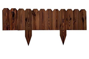 lot 7429491 image: Garden Wooden Fence, Outdoor Wooden Landscape Edging Border, Flexible Decorative Border, Anti-Corrosive Wood Garden Edging Border for Garden Yard Lawn Balcony Flower Bed Planting Fence - 7.9in x 3.4ft