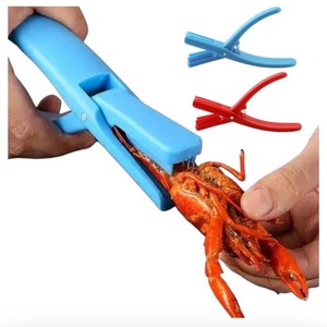 lot 7429493 image: 2pcs Crawfish Peeler, Crawfish Shucker, Crawfish Sheller Tool for Peeling Cooked Shrimp Tails,Crayfish Shelling Device Shrimp Peeler Crawfish Sheller Seafood Tool��red and blue��, normal, SFG23