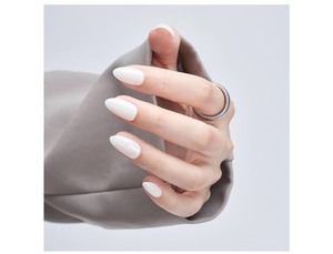 lot 7429522 image: White Press On Nails Short Almond With Strong Nail Glue,Acrylic Thick Fake Nails For Women,30Pcs Kit,LongLasting,Reusable,Coconut White