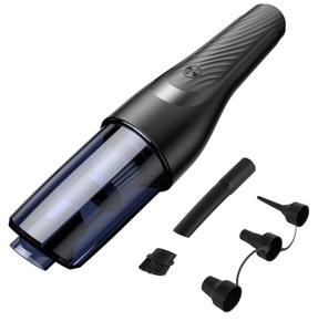 lot 7429563 image: Handheld Car Vacuum Cordless, Upgrade Version Air Inflator 3 in 1 Multifunctional, 7000 Pa Rechargeable Strong Suction Vacuum Pump, Model CV02, Black