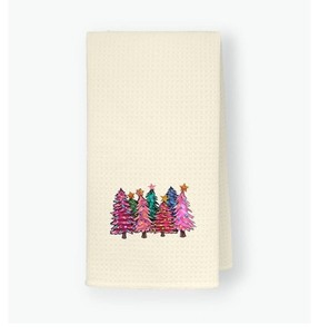 lot 7429566 image: Colorful Christmas Tree Kitchen Towels, Winter Hand Towels for Bathroom, Christmas Decorations Dish Towels, Winter Dishcloth for Cooking Baking Wiping, 16x24 Inch